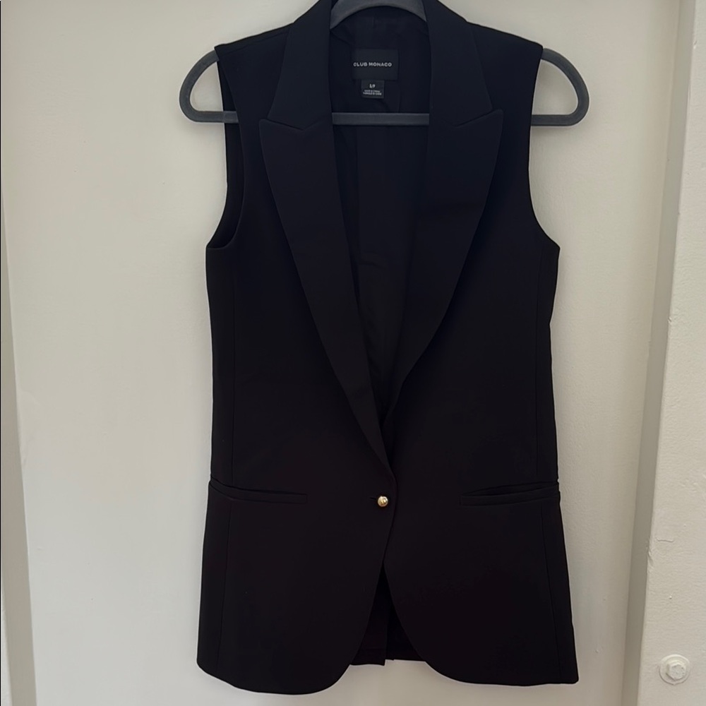 Club Monaco Black Vest Jacket
